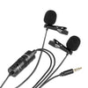 BOYA By-M1DM  with Mini Tripod and Mount 2 Dual omni-directional Lavalier Microphone