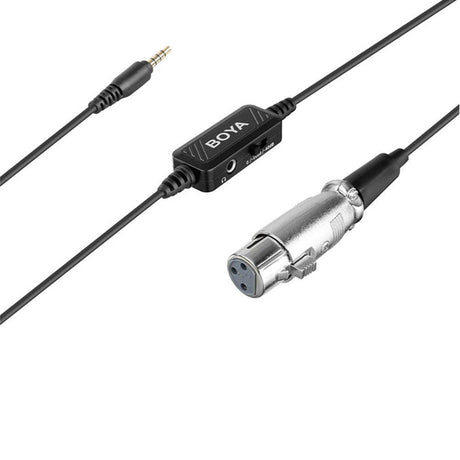 BOYA Microphone Adapter Cable BY-BCA6 XLR to 3.5mm Connector Adjustable Volume