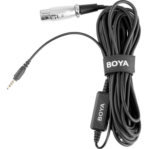 BOYA Microphone Adapter Cable BY-BCA6 XLR to 3.5mm Connector Adjustable Volume