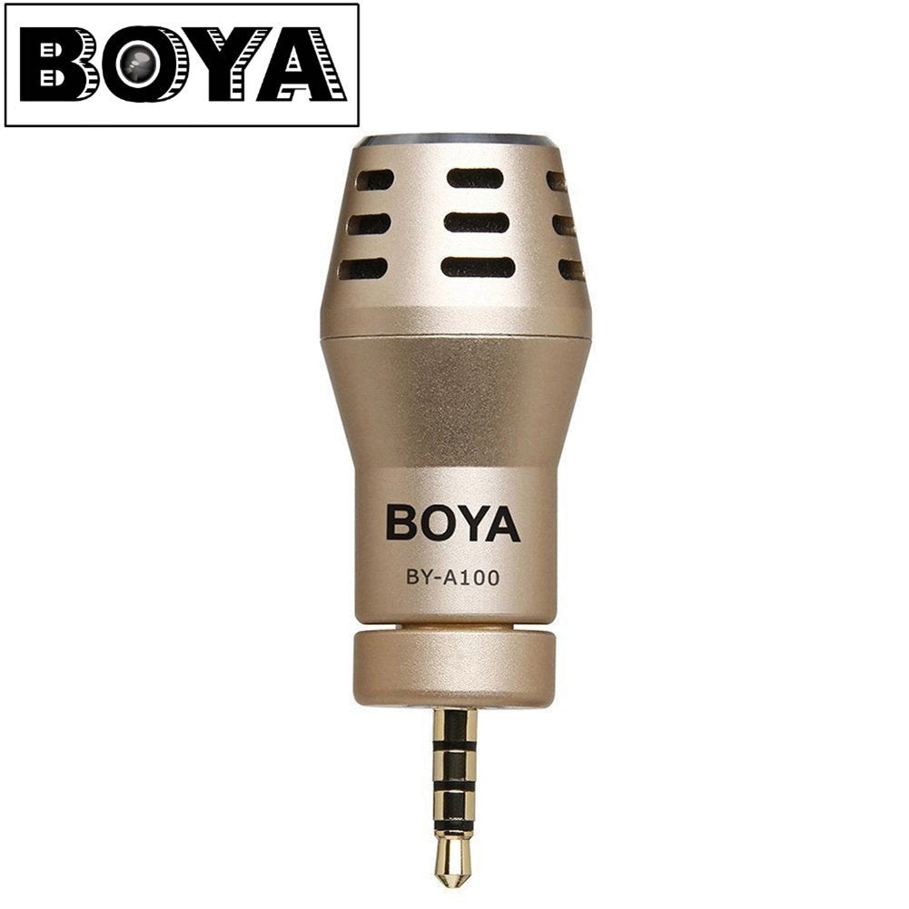 BOYA BY-A100 Omni Directional Condense Phone Microphone Live Broadcast Recording (Gold)