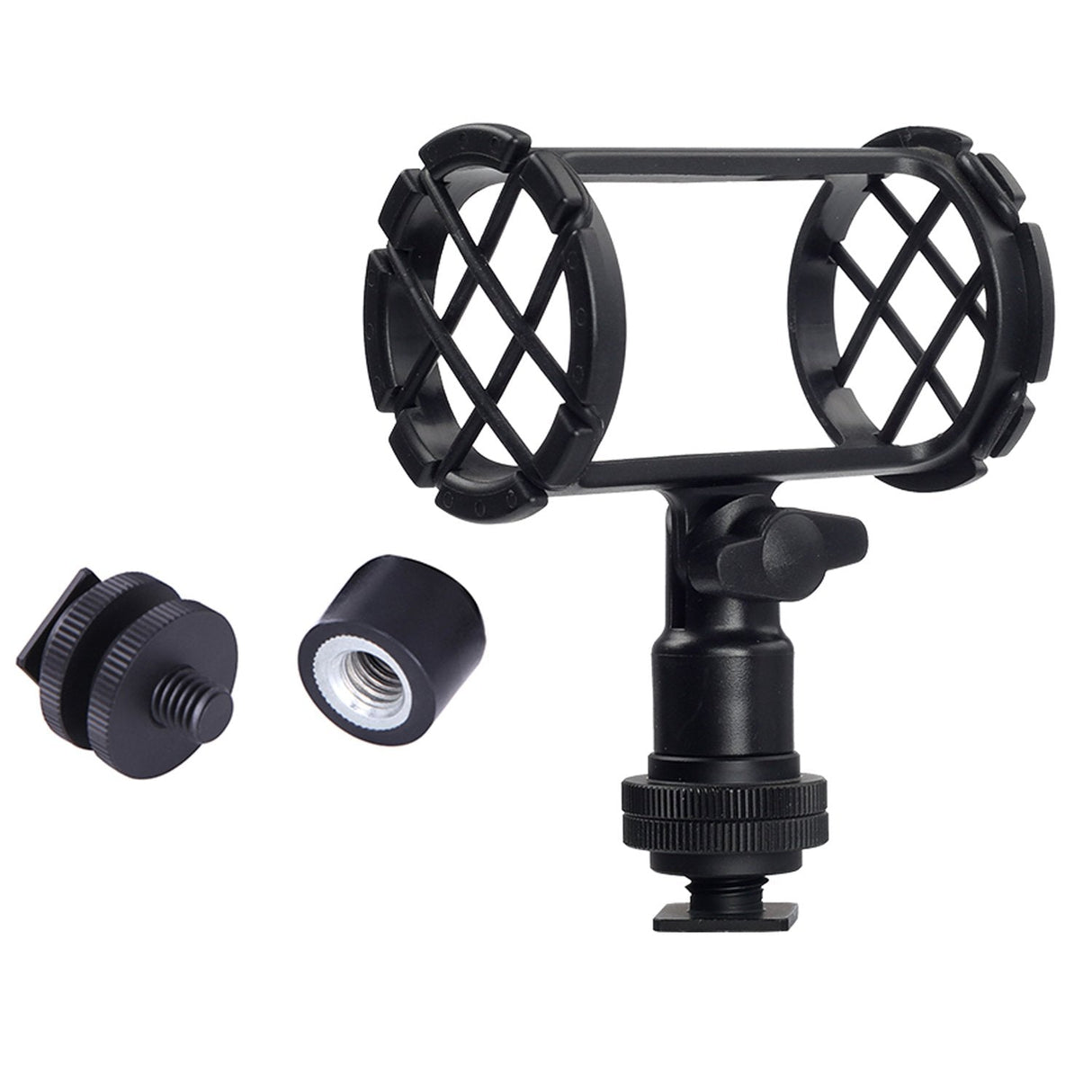 Boya BY-C04 Camera Microphone Shockmount with Hot Shoe Mount for AKG D230 Senheisser ME66 Rode NTG-2 NTG-1 Audio-Technica AT-875R