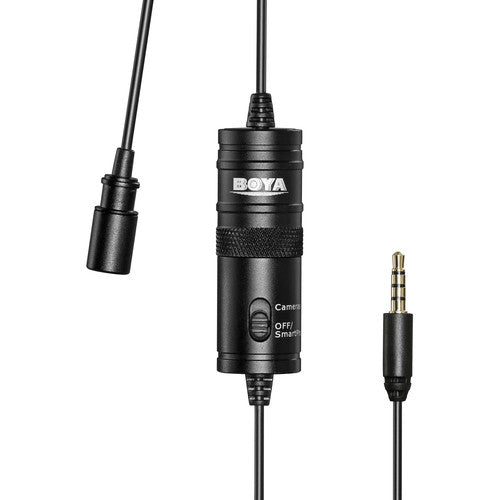 Boya BY-M1 Omni directional Lavalier Microphone for DSLRs,Camcorders & Smartphones Black