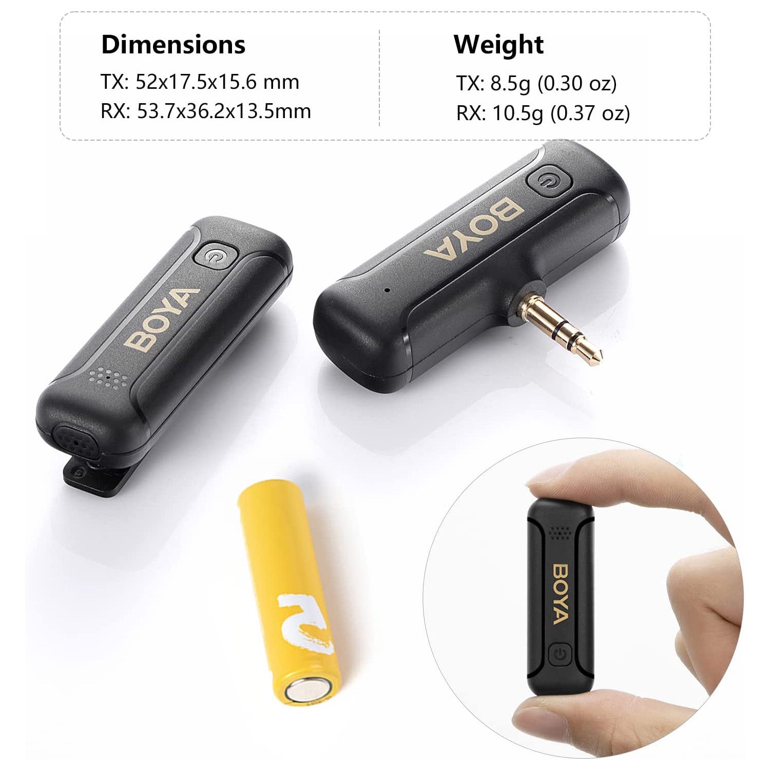 Boya BY-WM3T2-M1 Mini 2.4GHz Wireless Microphone – PhotoVatika.com
