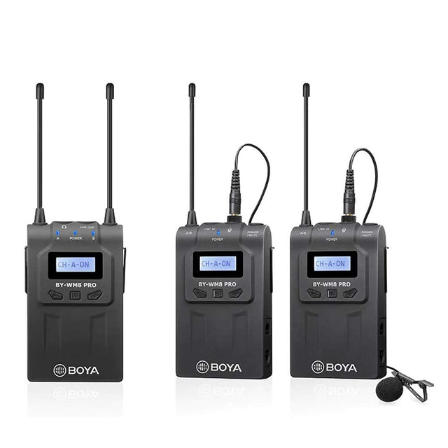BOYA- BY-WM8 PRO- K2 UHF Dual-Channel Wireless Microphone System