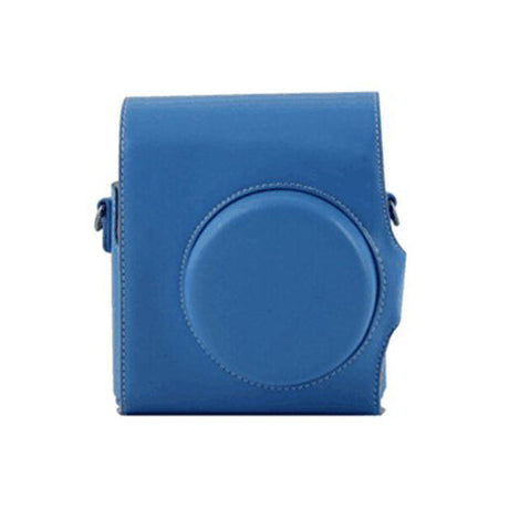 CAIUL 2nd Generation Vintage Instax Mini 8 Carry Camera Case Bag With Shoulder Strap, PU Leather, Blue