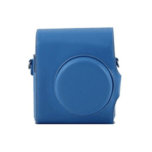 CAIUL 2nd Generation Vintage Instax Mini 8 Carry Camera Case Bag With Shoulder Strap, PU Leather, Blue
