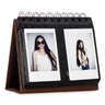 CAIUL 68 Pockets Desk Calendar Style Photo Album for Fujifilm Instax Mini 7s 8 8+ 9 25 26 50s 70 90 Films Brown