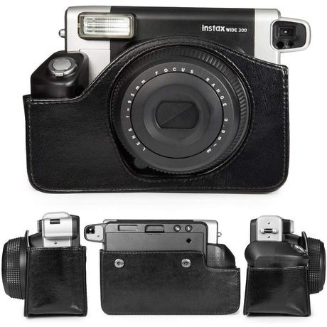 CAIUL Comprehensive Protection Instax Wide 300 Instant Film Camera Case ( Black)
