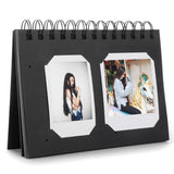 [Fujifilm Instax Mini Photo Album] CAIUL Book Album for Instax Mini 8 8+ 9 70 7s 25 26 50s 90 Film, Instax Square SQ10 Film (40 Photos) Black