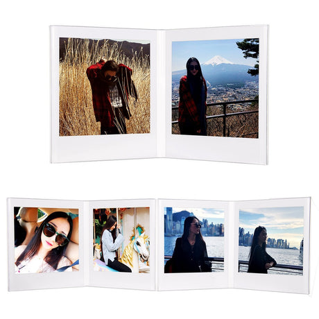 CAIUL V Model Clear Acrylic Photo Frame for Fujifilm Instax Square SQ10 Instant Film, 3pcs