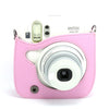 CAIUL PU Leather Instant Camera Case For Fujifilm Instax Mini 25 Instant Camera,Pink