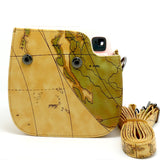 CAIUL DTM8 Vintage Carry Camera Case Bag For Fujifilm Instax Mini 8, PU Leather