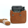 CAIUL Vintage PU Leather fuji mini case for Fujifilm Instax Mini 90 Case bagBrown