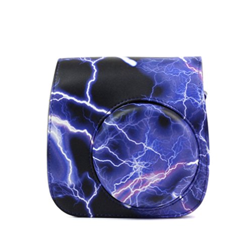 Caiul Pu Leather Fujifilm Instax Mini 9 (Lightning purple) Camera Bag