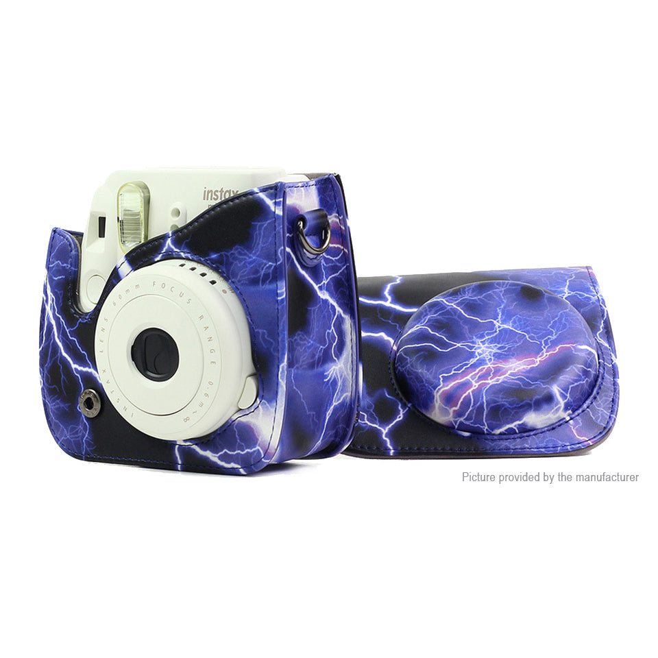Caiul Pu Leather Fujifilm Instax Mini 9 (Lightning purple) Camera Bag