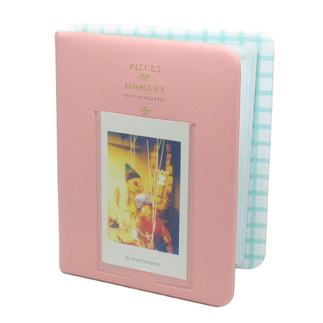 Zenko Pieces Of Moment Book Album For Films Of Instax Mini Mini 11 9 8 7s 8 8+ 9 25 26 50s 70 90 Film, Polaroid PIC300 Z2300 Film (64 Photos Pink)