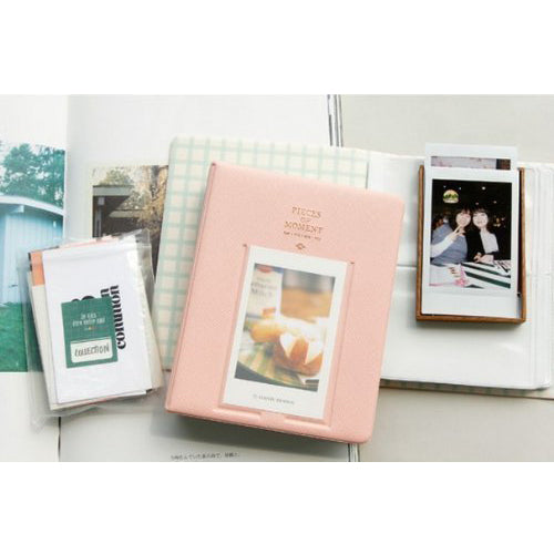Zenko Pieces Of Moment Book Album For Films Of Instax Mini Mini 11 9 8 7s 8 8+ 9 25 26 50s 70 90 Film, Polaroid PIC300 Z2300 Film (64 Photos Pink)