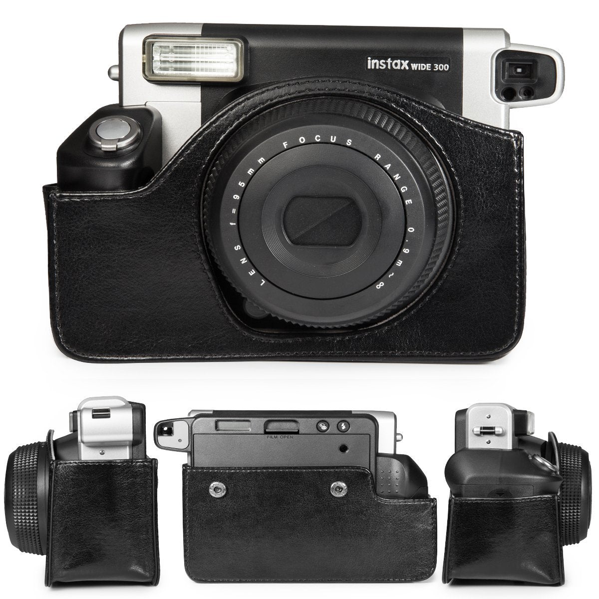 CAIUL Vintage Camera Case Bag For Fujifilm INSTAX Wide 300 Instant Camera,PU Leather
