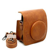 CAIUL Vintage Carry Camera Case Bag with Shoulder Strap Compatible with Fujifilm Instax Mini 50s Instant Camera, Brown