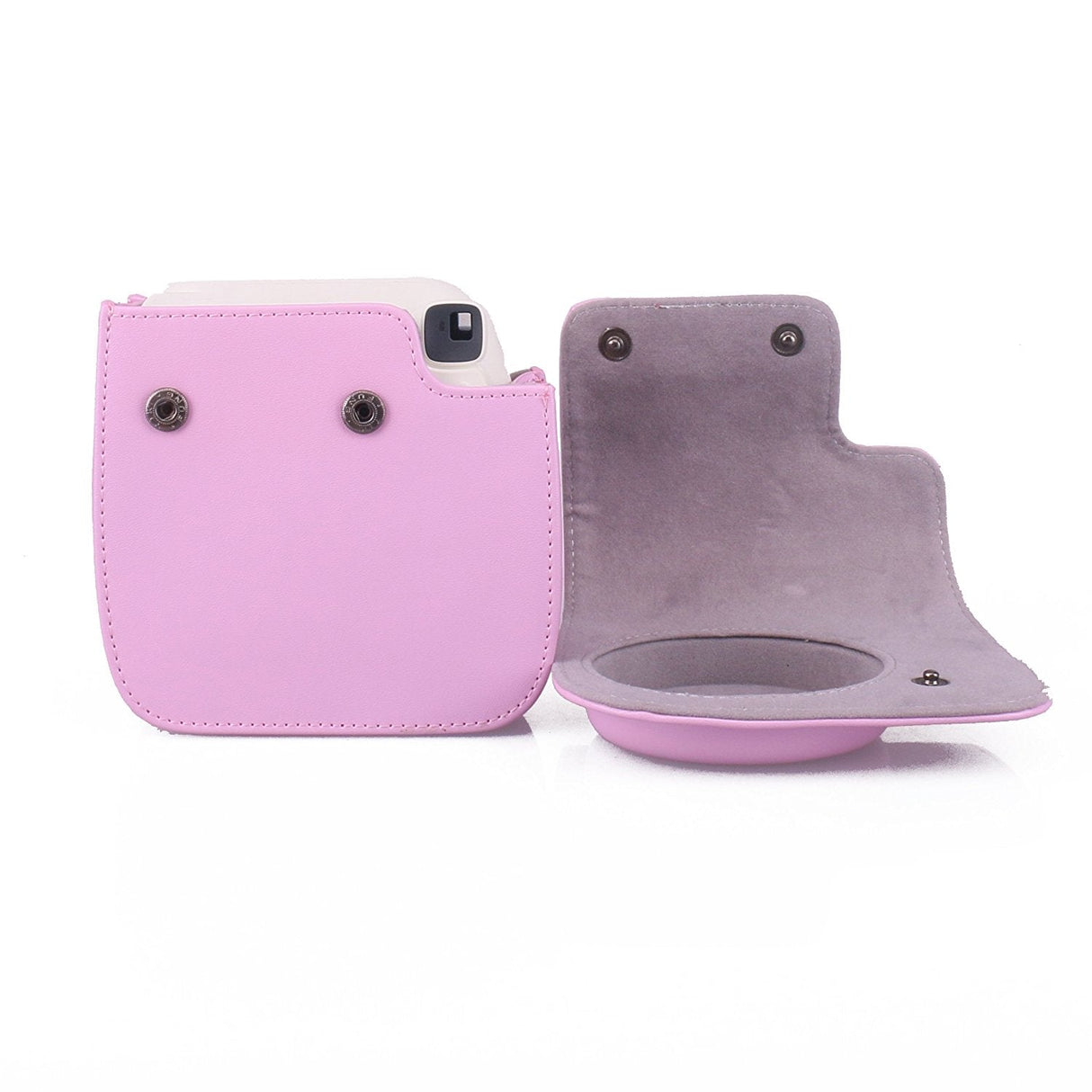 CAIUL Vintage PU Leather fuji mini case for Fujifilm Instax Mini 11/9/8 Case bag Pink