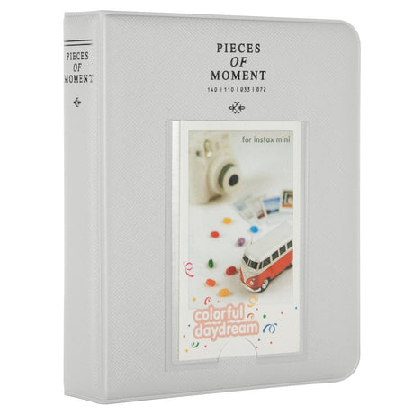 Caiul Instax Mini 9/ 8/50/70/90 Compatible Pieces Of Moment 64 Photos Album Smokey White