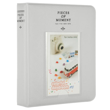 Caiul Instax Mini 9/ 8/50/70/90 Compatible Pieces Of Moment 64 Photos Album (Smokey White)