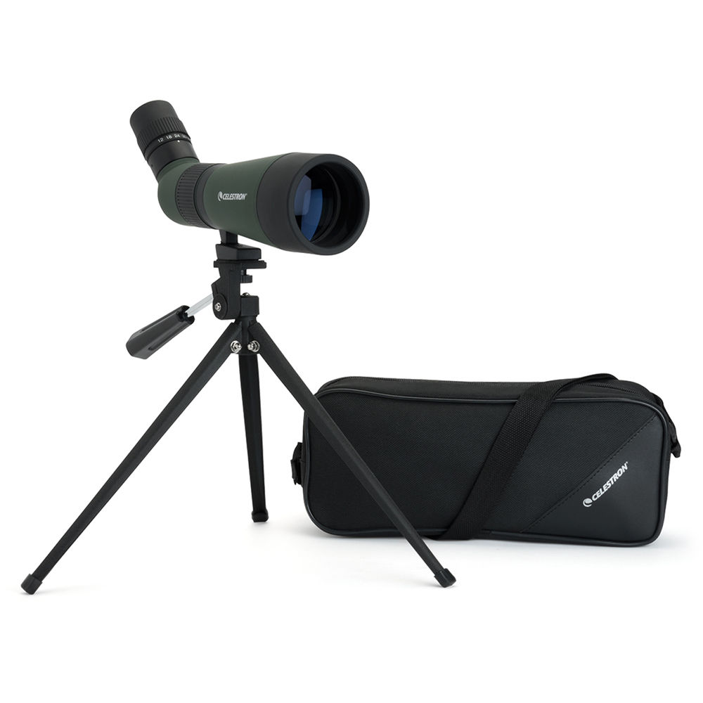 Celestron LandScout 12-36x60 Spotting Scope with Tripod (Angled Viewing) Army Green