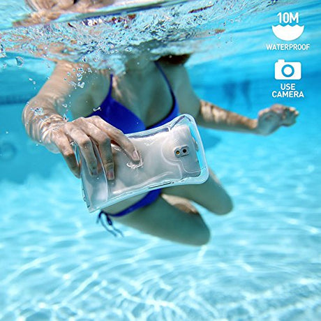 DiCAPac WPC2 Waterproof Case with Neck Strap for Samsung Galaxy Note 1/2 Blue