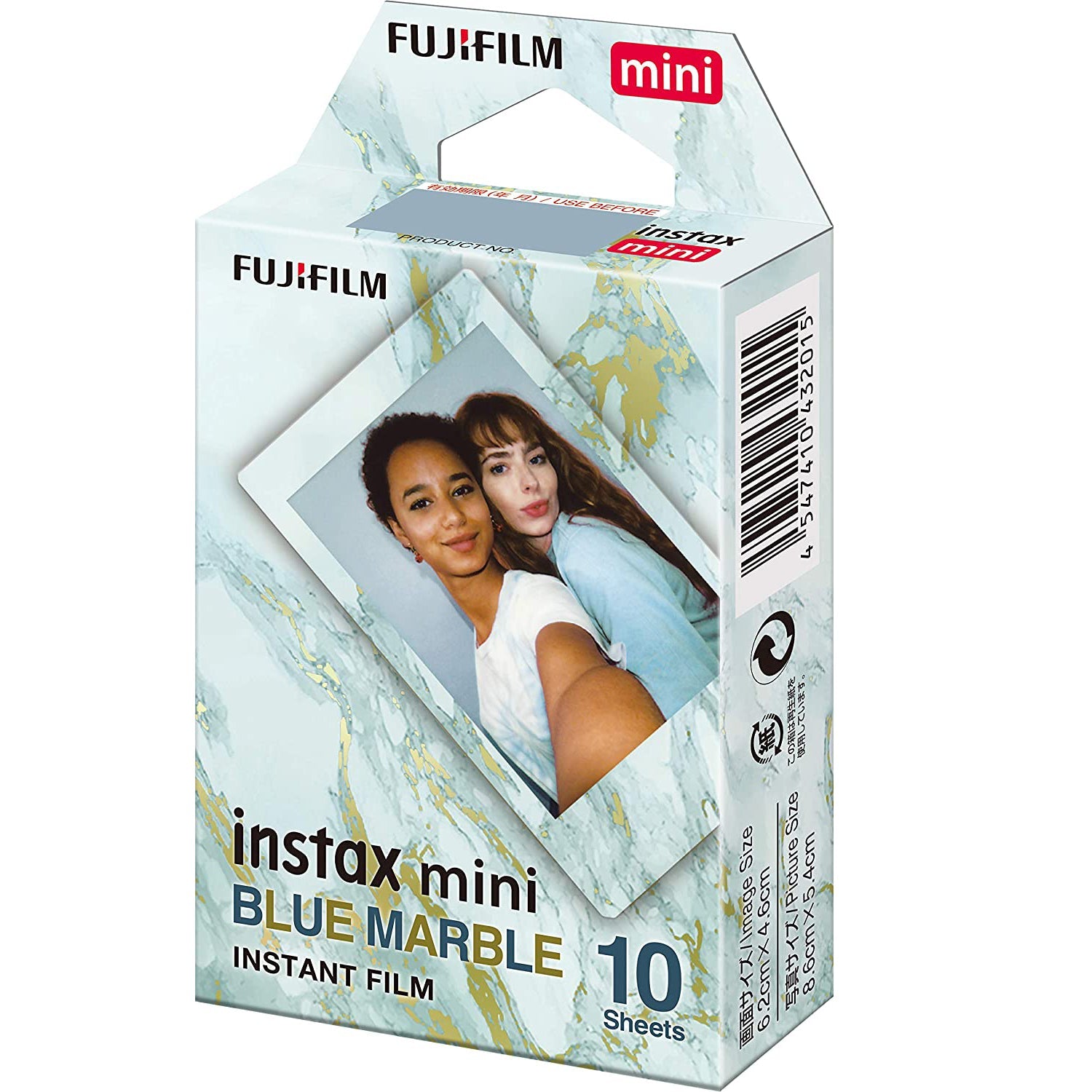 FUJIFILM  Instax Mini 10x1 Blue Marble Instant Film