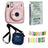 FUJIFILM INSTAX Mini 11 Instant Camera with 10 sheets film roll + camera case + bunting1, kit. Blush Pink