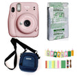 FUJIFILM INSTAX Mini 11 Instant Camera with 10 sheets film roll + camera case + bunting1, kit. Blush Pink