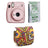 FUJIFILM INSTAX Mini 11 Instant Film Camera with 10X1 Pack of Instant Film With Bohemia Pouch Blush Pink