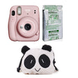 FUJIFILM INSTAX Mini 11 Instant Film Camera with 10X1 Pack of Instant Film With Panda Pouch Blush Pink