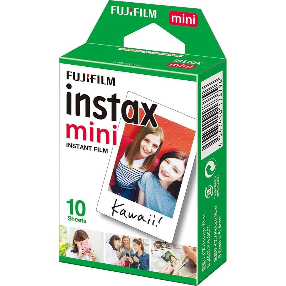FUJIFILM INSTAX Mini 12 Instant Film Camera with 10X1 Pack of Instant Film With Blue Pouch Kit (Mint Green, 10 Exposures)