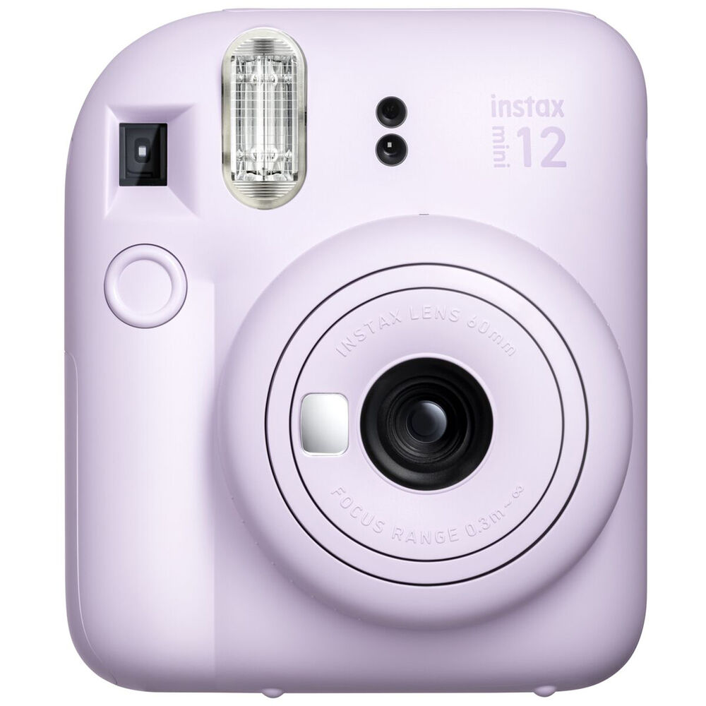 FUJIFILM INSTAX Mini 12 Instant Film Camera with 10X1 Pack of Instant Film With Pouch Kit (Lilac Purple, 10 Exposures)