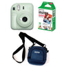 FUJIFILM INSTAX Mini 12 Instant Film Camera with 10X1 Pack of Instant Film With Pouch Kit (Mint Green, 10 Exposures)