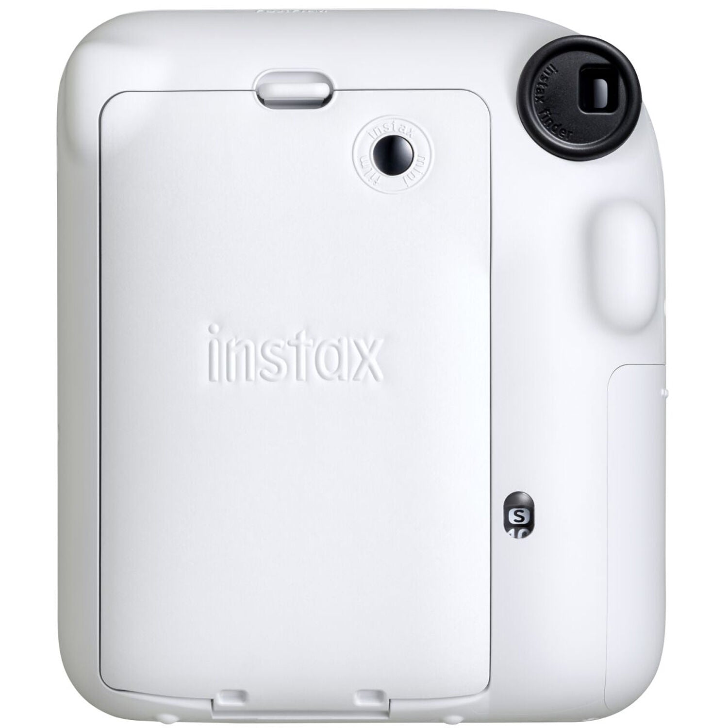 FUJIFILM INSTAX Mini 12 Instant Film Camera with 10X1 Pack of Instant Film With Red Pouch Kit (Clay White, 10 Exposures)