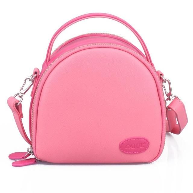 CAIUL Instax Mini First Generation Zipper Universal Carry Case for Fujifilm Instax Mini 12/11/9/ 8 8+ 70 7s 25 26 50s 90 9 Camera (Pink)