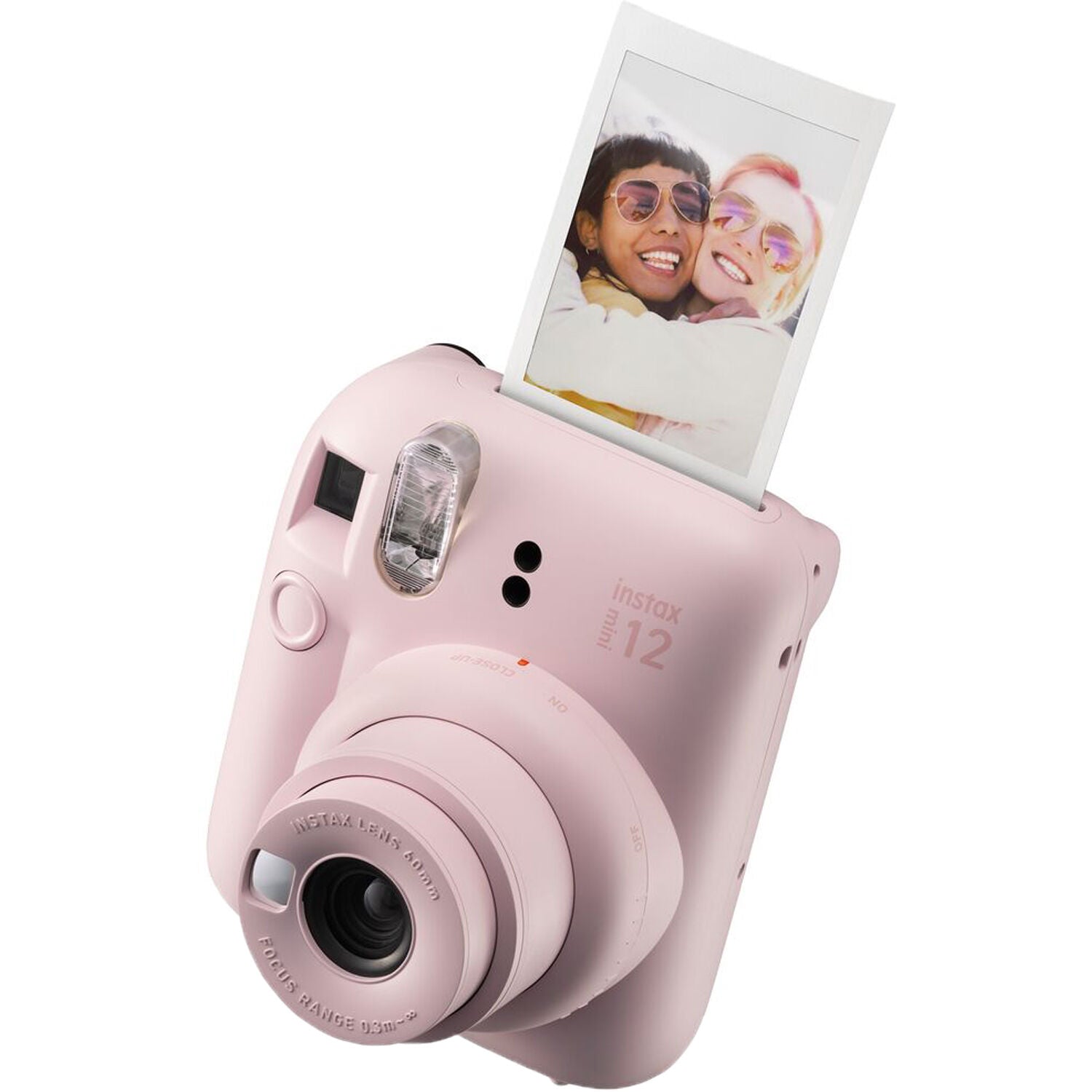 FUJIFILM INSTAX Mini 12 Instant Film Camera with pink shell bag and 20 Shots Instant film (Blossom Pink)