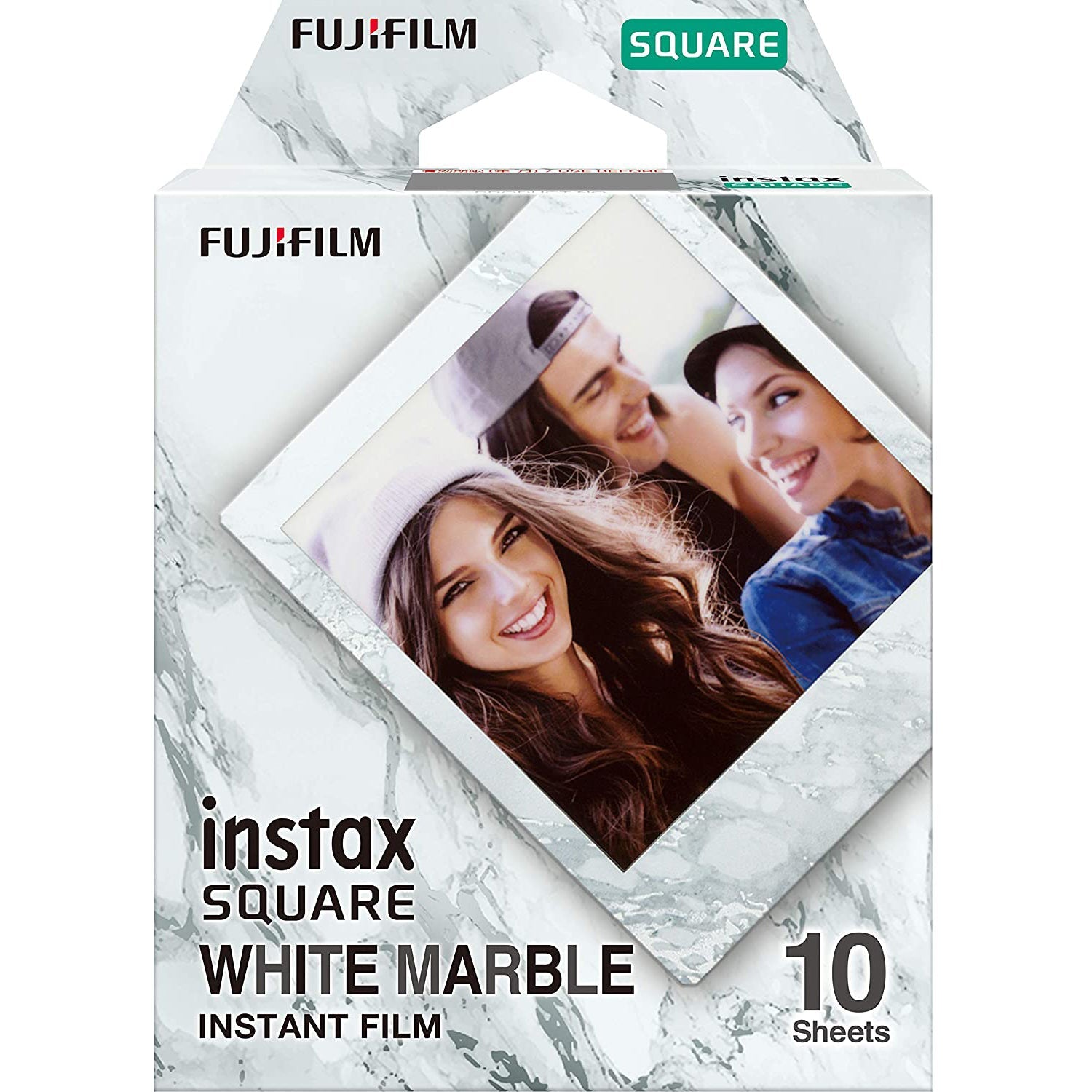 FUJIFILM INSTAX SQUARE 10X1 White Marble Instant Film
