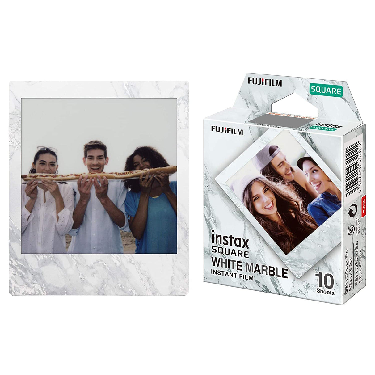 FUJIFILM INSTAX SQUARE 10X1 White Marble Instant Film