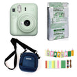 FUJIFILM INSTAX mini 12 Instant Camera with 10 sheets film roll + camera case + bunting1, kit. Mint Green