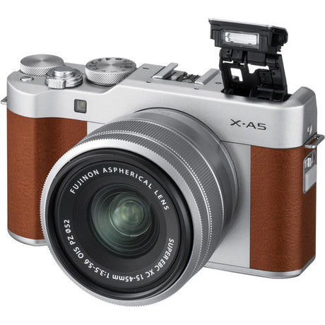 FUJIFILM X-A5 Mirrorless Digital Camera with 15-45mm Lens Brown