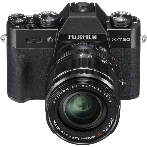 FUJIFILM X-T20 Mirrorless Digital Camera with 18-55mm Lens Black