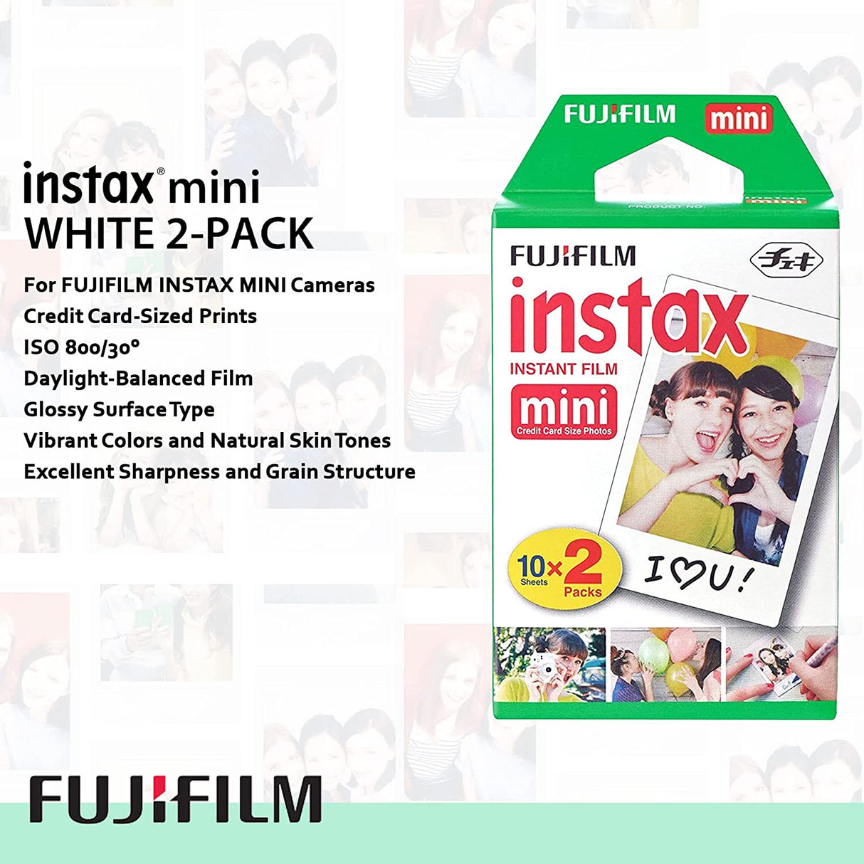 FUJIFILM Instax Mini 10x2 Sheets Instant Film 