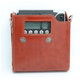 CAIUL PU Leather Instant Camera Case For Fujifilm Instax Mini 90 Neo Classic Instant Camera, Brown