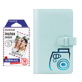 Fujifilm Instax  mini 10X1 airmail Instant Film with 96-sheet Album for mini film (Ice blue)