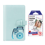 Fujifilm Instax  mini 10X1 airmail Instant Film with 96-sheet Album for mini film (Ice blue)