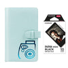 Fujifilm Instax  mini 10X1 black border Instant Film with 96-sheet Album for mini film (Ice blue)