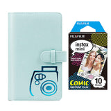 Fujifilm Instax  mini 10X1 comic Instant Film with 96-sheet Album for mini film (Ice blue)